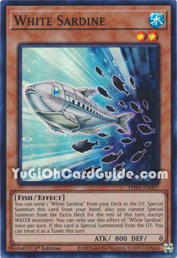 Yu-Gi-Oh Card: White Sardine