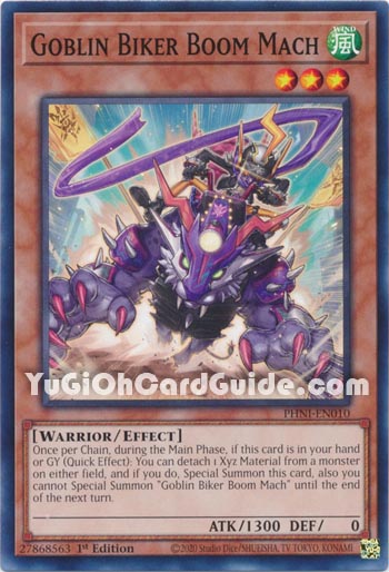 Yu-Gi-Oh Card: Goblin Biker Boom Mach