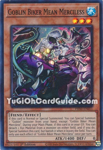 Yu-Gi-Oh Card: Goblin Biker Mean Merciless