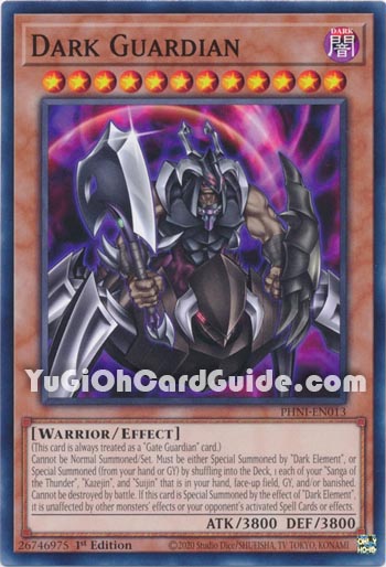 Yu-Gi-Oh Card: Dark Guardian