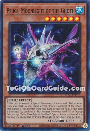 Yu-Gi-Oh Card: Psiics, Moonlight of the Ghoti