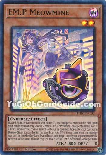Yu-Gi-Oh Card: EM:P Meowmine