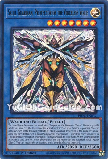 Yu-Gi-Oh Card: Skull Guardian, Protector of the Voiceless Voice