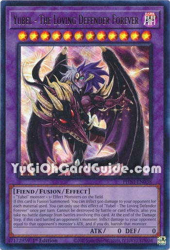 Yu-Gi-Oh Card: Yubel - The Loving Defender Forever