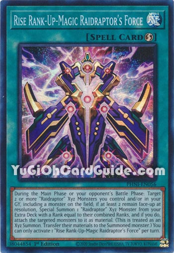 Yu-Gi-Oh Card: Rise Rank-Up-Magic Raidraptor's Force