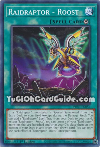 Yu-Gi-Oh Card: Raidraptor - Roost