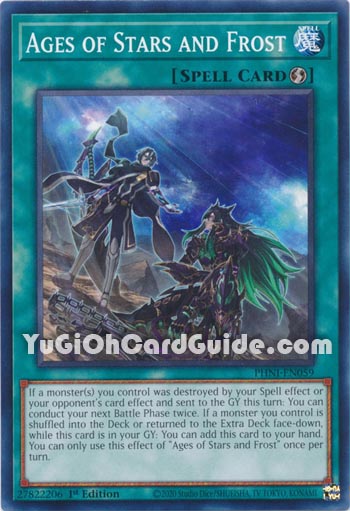Yu-Gi-Oh Card: Ages of Stars and Frost