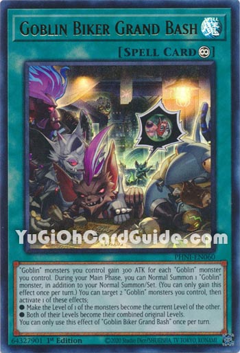 Yu-Gi-Oh Card: Goblin Biker Grand Bash