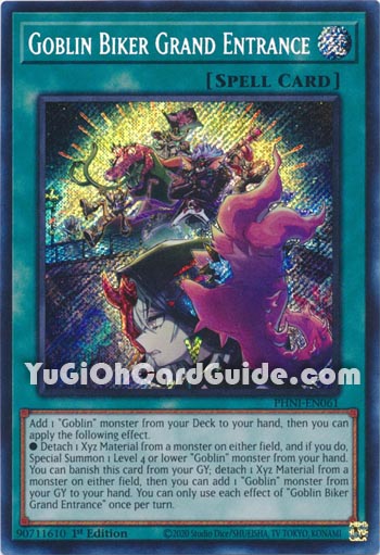 Yu-Gi-Oh Card: Goblin Biker Grand Entrance