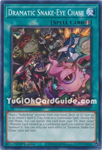Yu-Gi-Oh Card: Dramatic Snake-Eye Chase