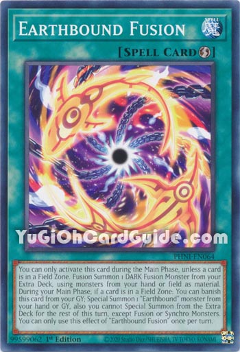 Yu-Gi-Oh Card: Earthbound Fusion