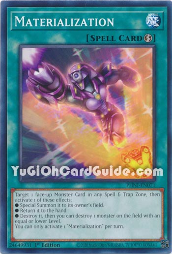 Yu-Gi-Oh Card: Materialization