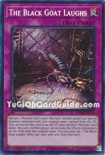 Yu-Gi-Oh Card: The Black Goat Laughs