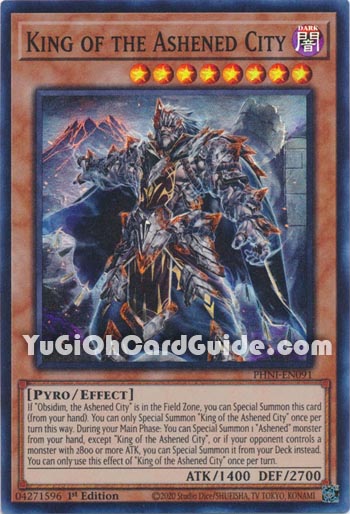 Yu-Gi-Oh Card: King of the Ashened City