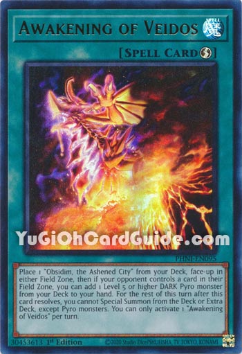 Yu-Gi-Oh Card: Awakening of Veidos