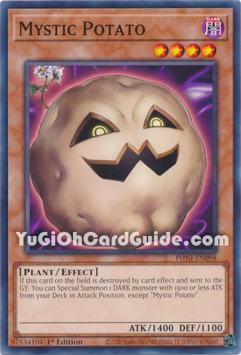 Yu-Gi-Oh Card: Mystic Potato