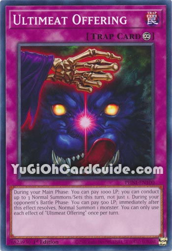 Yu-Gi-Oh Card: Ultimeat Offering