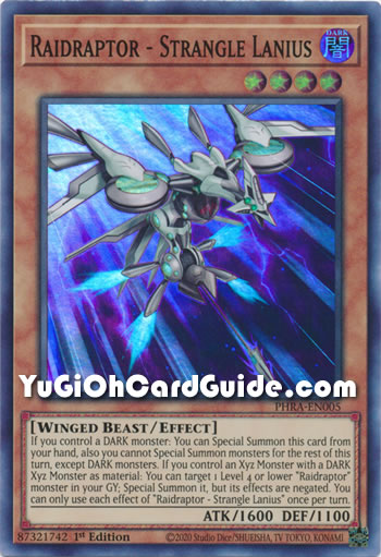 Yu-Gi-Oh Card: Raidraptor - Strangle Lanius