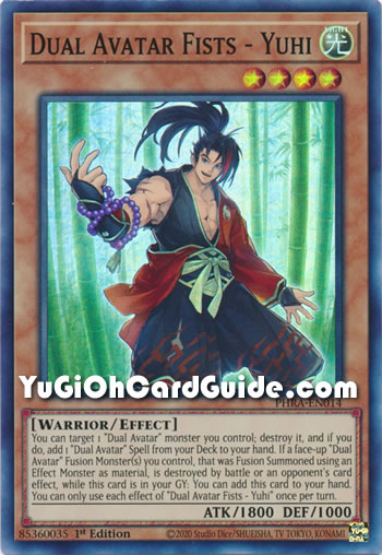 Yu-Gi-Oh Card: Dual Avatar Fists - Yuhi