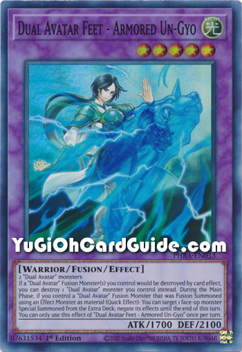 Yu-Gi-Oh Card: Dual Avatar Feet - Armored Un-Gyo