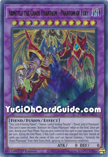 Yu-Gi-Oh Card: Armityle the Chaos Phantasm - Phantom of Fury