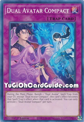 Yu-Gi-Oh Card: Dual Avatar Compact