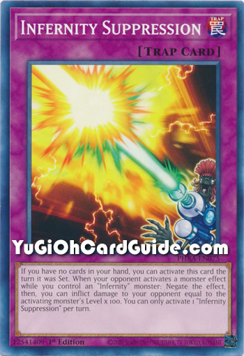 Yu-Gi-Oh Card: Infernity Suppression
