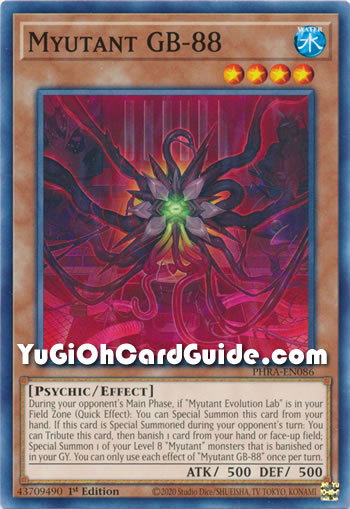 Yu-Gi-Oh Card: Myutant GB-88