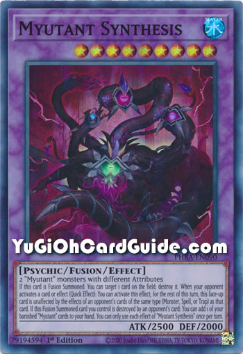 Yu-Gi-Oh Card: Myutant Synthesis