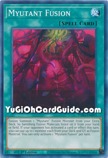 Yu-Gi-Oh Card: Myutant Fusion