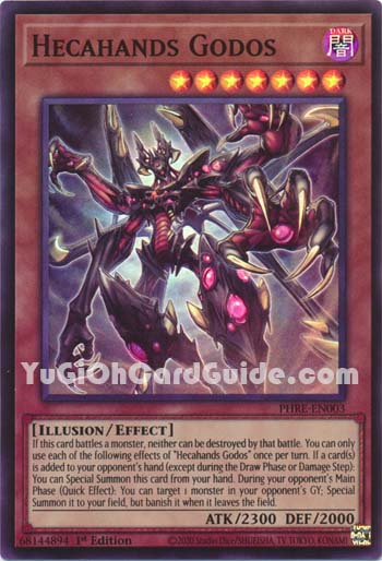 Yu-Gi-Oh Card: Hecahands Godos