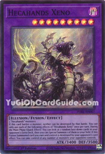 Yu-Gi-Oh Card: Hecahands Xeno