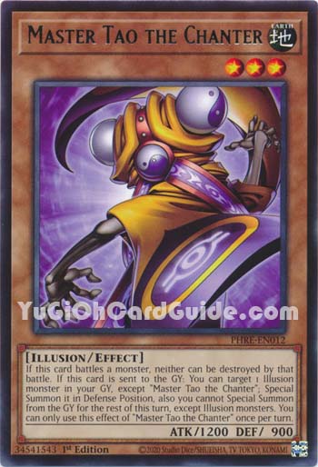 Yu-Gi-Oh Card: Master Tao the Chanter