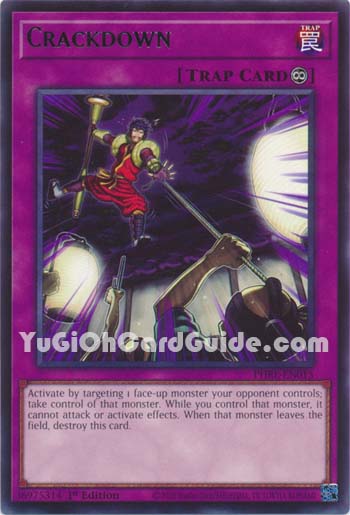 Yu-Gi-Oh Card: Crackdown