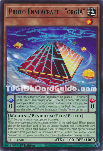 Yu-Gi-Oh Card: Proto Enneacraft - 