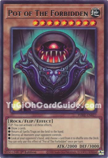 Yu-Gi-Oh Card: Pot of The Forbidden