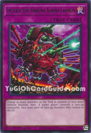 Yu-Gi-Oh Card: Destructive Daruma Karma Cannon