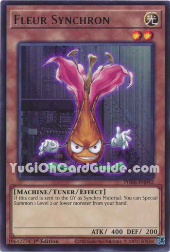 Yu-Gi-Oh Card: Fleur Synchron
