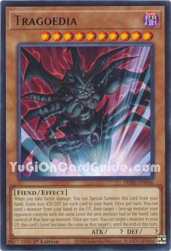 Yu-Gi-Oh Card: Tragoedia