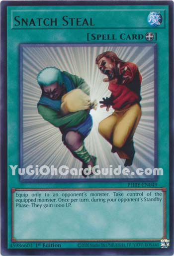 Yu-Gi-Oh Card: Snatch Steal