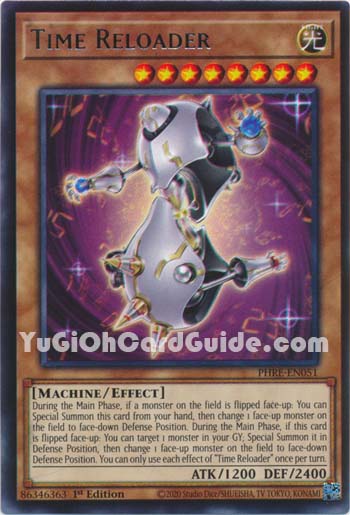 Yu-Gi-Oh Card: Time Reloader
