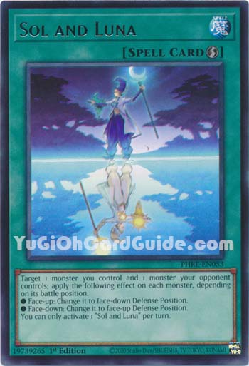 Yu-Gi-Oh Card: Sol and Luna