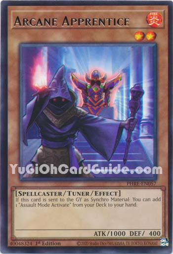 Yu-Gi-Oh Card: Arcane Apprentice