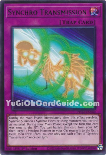 Yu-Gi-Oh Card: Synchro Transmission