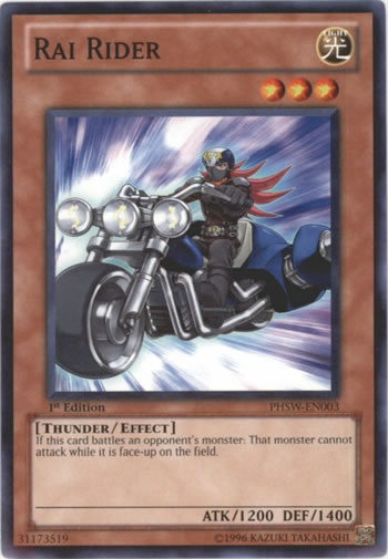 Yu-Gi-Oh Card: Rai Rider