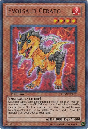 Yu-Gi-Oh Card: Evolsaur Cerato