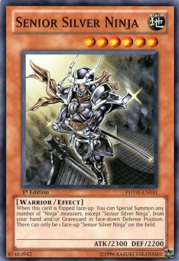 Yu-Gi-Oh Card: Senior Silver Ninja