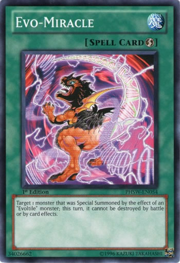 Yu-Gi-Oh Card: Evo-Miracle