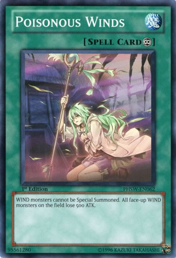 Yu-Gi-Oh Card: Poisonous Winds