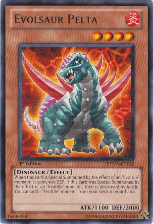 Yu-Gi-Oh Card: Evolsaur Pelta